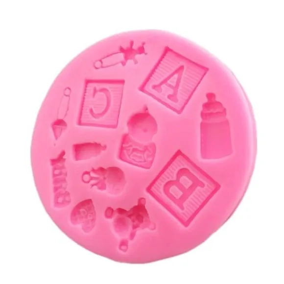 Abc Baby Shower Dop Silikonform