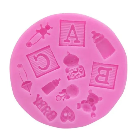 Abc Baby Shower Dop Silikonform