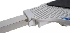 Adjustable Washing Machine Base Stand with Wheels - White Plastic & Steel Tube Rack, 300KG Capacity - Universal Fit for Dryers, Refrigerators