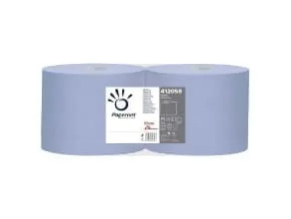 Aftørringsrulle Papernet blå 2 lag 360 meter 21,5 cm bred 1000 ark,2 rl/krt