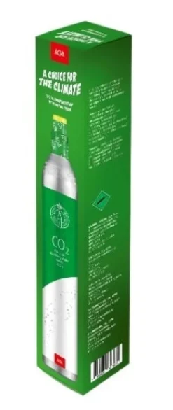 AGA Biogon C Kolsyrepatron 425g, Grön