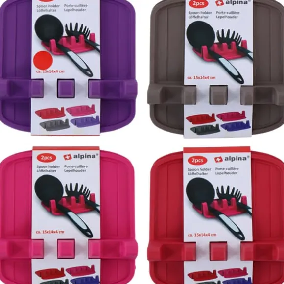 Alpina - Spoon holder / kitchen utensil holder 2 psc (red)