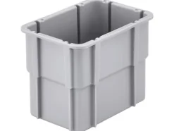 Alutec 75210 Brugskasser Kan stables (L x B x H) 131 x 101 x 90 mm Grå 1 stk