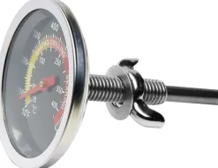 Analog Termometer i Rostfritt Stål för Frill & Ugn