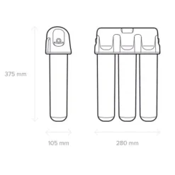 Aquaphor Crystal Eco H Pro genomströmningsfilter för dricksvatten (Pro1, ProH, ProHF)
