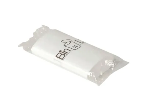 Avfallspåsar bin-line, 5 l, med stjärnbotten, 34 x 39 cm, förpackning med 200 påsar