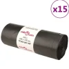 Avfallspåsar 150 st svart 240 L