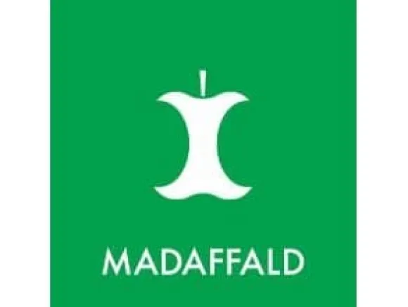 Avfallsskylt MADAFFALD 12x12 cm,1 st