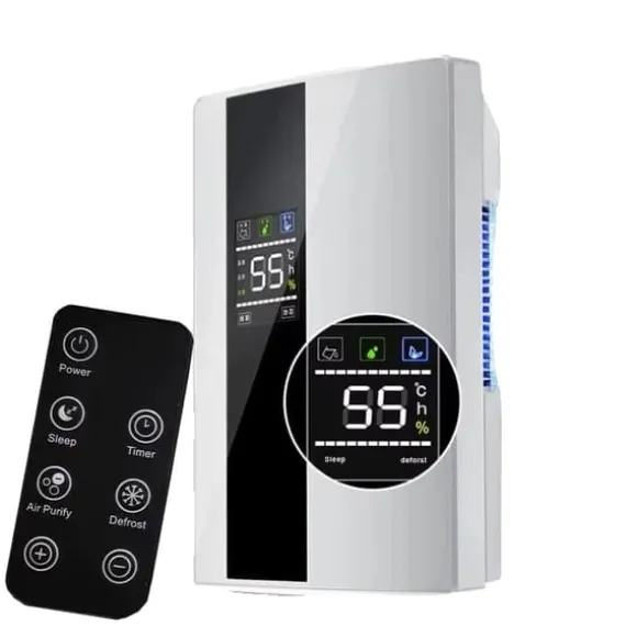 Avfuktare, Fjärrkontroll, Smart Automatisk Avstängning,90W