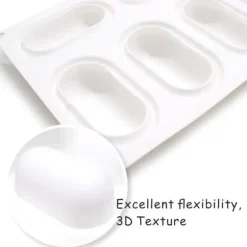 Avlånga 8 st Mousseform Pillow | Silikonform