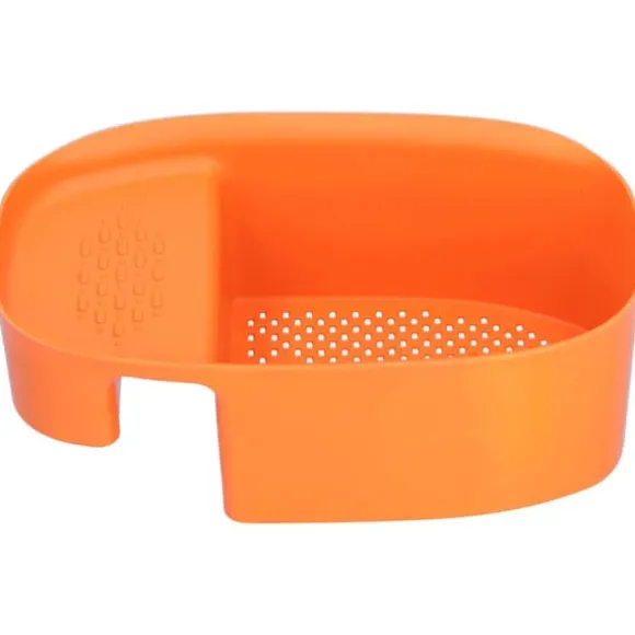 Avloppsställ för diskho Multifunktionell frukt- och grönsaksavrinning Restfilter för kök Orange