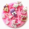 Baby Vagn Skallra Stork Silikonform