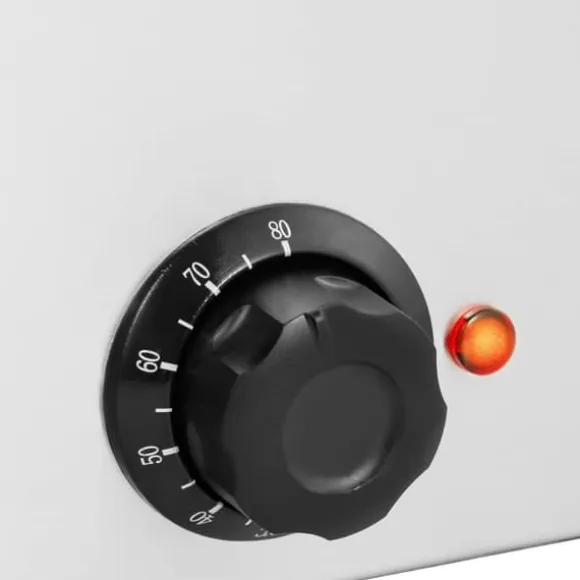 Bain marie elvärmare med kran 4 x GN 1/4 600 W