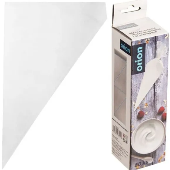 Bakningsspruta - ORION - 31 cm - 50 stycken - Genomskinlig - Återanvändbar