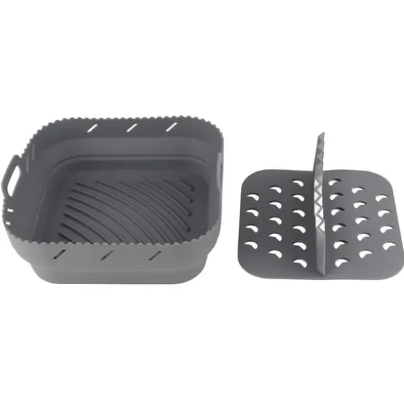 Bakpanna i silikon med matta för Square Air Fryer