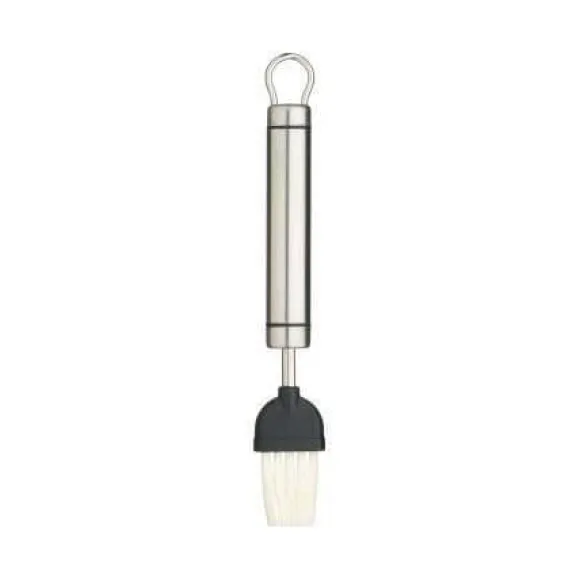Bakpensel - KITCHEN CRAFT - Rostfritt stål - Kort ovalt handtag - Professionell