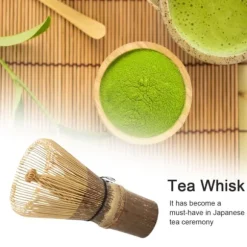 Bambu japansk stil Matcha te vispborste tetillbehör för Matcha tebryggning Bambu 100 stift