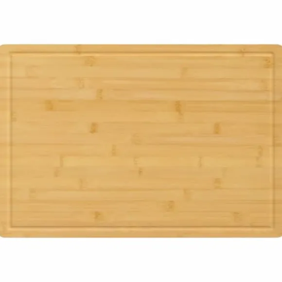 Bambu skärbräda 40x60 cm med saftskåra - Köksredskap | Färg: Natur | Storlek: 40x60x1,5 cm