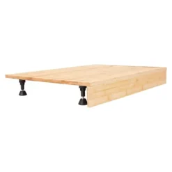 Bambu spishällsöverdrag - Skärbräda & Hällskydd - Rektangulär - 75 x 54 x 10 cm - För hem och små lägenheter - Röd