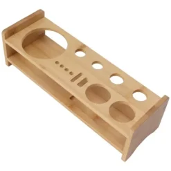 Bartender Kit Stativ Stor kapacitet Utrymmesbesparande bambu trä Bartending Tool Förvaringshållare för Bar Home