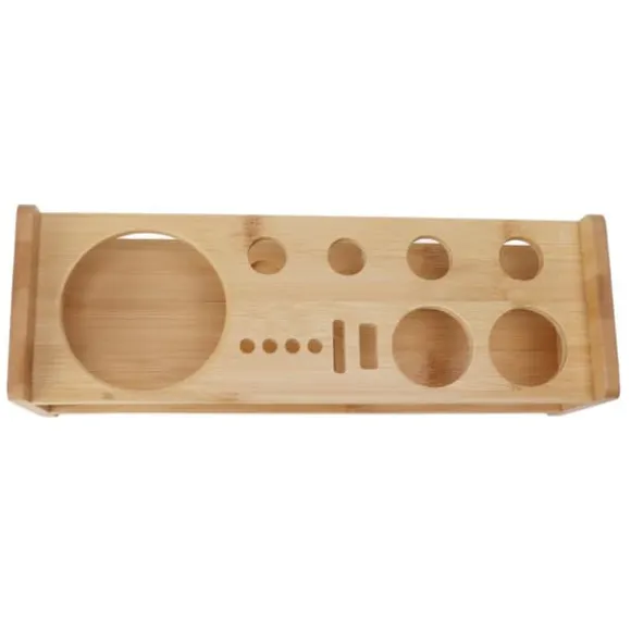 Bartender Kit Stativ Stor kapacitet Utrymmesbesparande bambu trä Bartending Tool Förvaringshållare för Bar Home