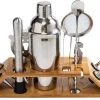 Bartenderset för cocktails, 13 delar, silvershaker, KLAUSBERG KB-7654