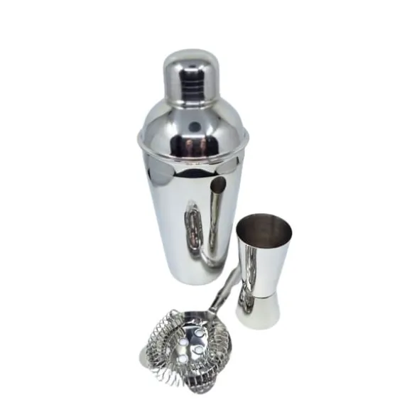 Bartenderset i stål, 3 delar – BS48171
