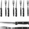 BBQ Steak hamburgare bestick knivar gafflar 12 delar universal