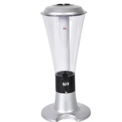Beer Tower Dispenser med självlysande kran för Home Bar KTV - 3L Silver