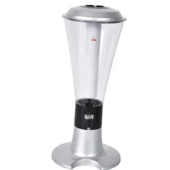 Beer Tower Dispenser med självlysande kran för Home Bar KTV - 3L Silver