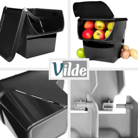 Behållare för grönsaker, frukt, lök, potatis, vitlök, köksförvaring