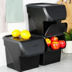 Behållare för grönsaker, frukt, lök, potatis, vitlök, köksförvaring