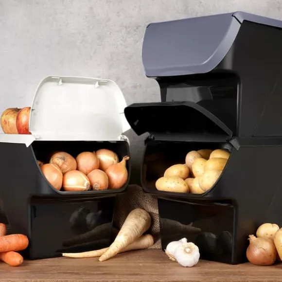 Behållare för grönsaker, frukt, lök, potatis, vitlök, köksförvaring