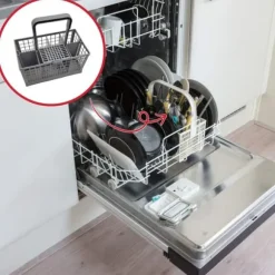 Bestickkorg till BOSCH, GAGGENAU, NEFF, SIEMENS diskmaskiner - Vit