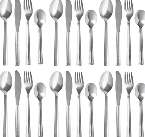 Bestick Set 24 Delar För 6 Personer . Rostfritt