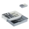 Bestickslåda, Justerbar, 6x23,5x31,5 cm, Plast