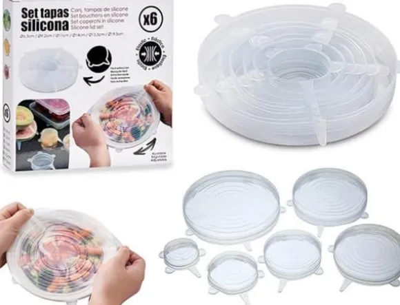 Bigbuy Home Set Sängöverkast i silikon (6 delar) (3 x 19 x 19 cm)