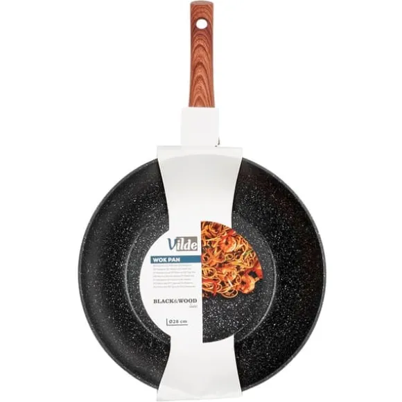 BLACK&WOOD granit wokpanna 28 cm