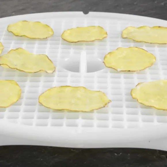 Borner Crispymaker set om 2, veganchips, grönsakschips, mikrovågschips, fettfria chips, morotschips, äppelchips