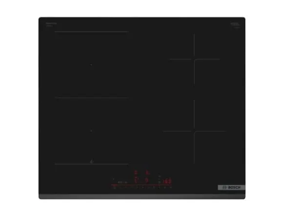 Bosch Serie | 6 PVS63KHC1Z - Induktionshäll - 4 kokplattor - Fördjupning - bredd: 56 cm - djup: 49 cm facetterad front - svart