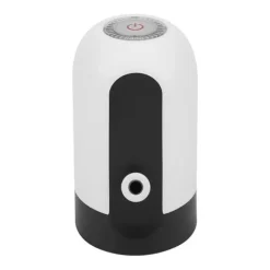 Bärbar LED-ljusflaskvattenpump USB-uppladdningsbar dispenser för hemmakontor (vit)