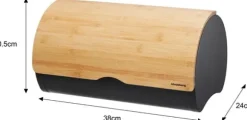 Brödbehållare av stål 38cm brödbehållare KLAUSBERG KB-7712