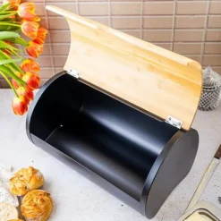 Brödbehållare av stål 38cm brödbehållare KLAUSBERG KB-7712