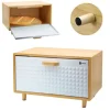 Brödbehållare - CHLEBAK - 4251 - Bambuträ - Stål - Modern design