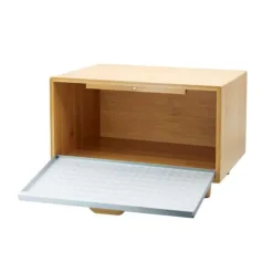 Brödbehållare - CHLEBAK - 4251 - Bambuträ - Stål - Modern design