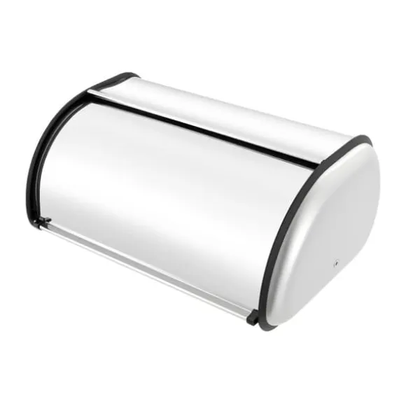 Brödbox, Rymlig Förvaring, Modern Design,Silver