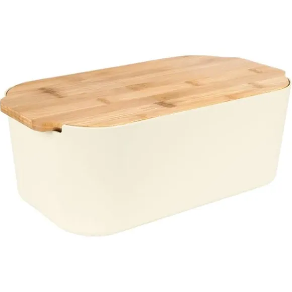 Brödkärl för frallor med bambubräda för kök