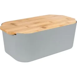 BRÖDSLÅDA MED BAMBUSKIVOR GRÅ 259302