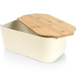 BRÖDSLÅDA MED BAMBUSKORDA, KRÄM 259303