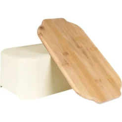 BRÖDSLÅDA MED BAMBUSKORDA, KRÄM 259303